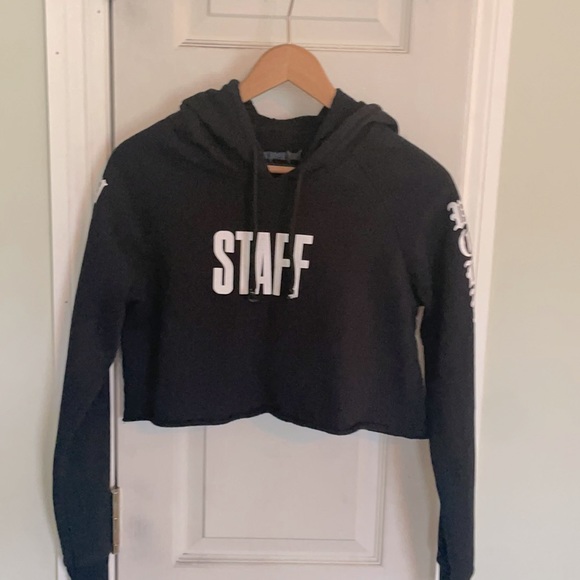 Purpose Tour Staff Cropped Hoodie - Picture 1 of 7